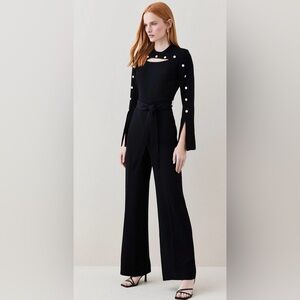 SOLD OUT NWT Karen Millen Forest Green Jumpsuit - 6 -